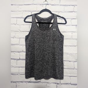 Under Armour Heat Gear Loose Tank Top Shirt Black and Gray Women's Size Small